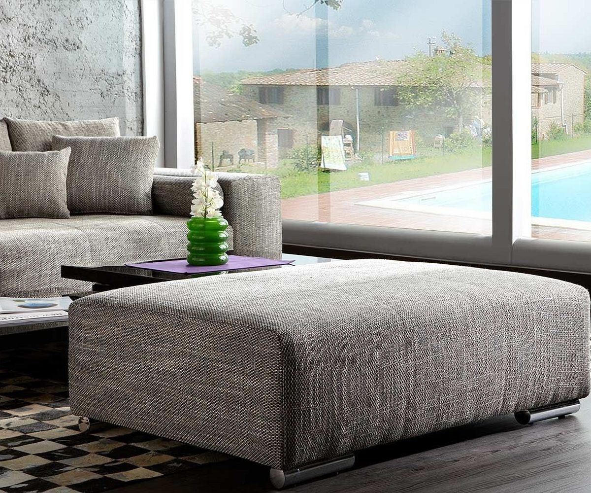 6061 Big Sofa XXL Marbeya 290x110 Hellgrau Hocker_2